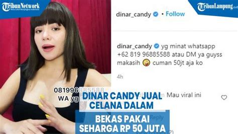 Video Dinar Candy Jual Celana Dalam Bekas Pakai Seharga Rp