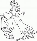 Coloring Princess Snow Pages Disney Clipart Library sketch template