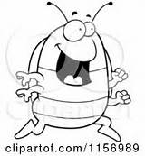 Clipart Pillbug Running Happy Doodlebug Vector Rf Illustrations Royalty Cory Thoman sketch template