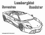 Coloring Lamborghini Pages Printable Cars Kids Car Print Drawing Book Sheets Police Reventon Race Sheet Adult Old Boys Books sketch template