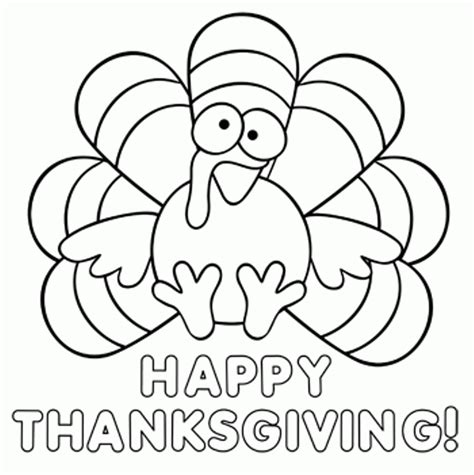 turkey happy thanksgiving coloring page children thanksgiving