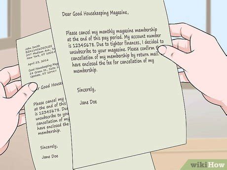 ways  write  cancellation letter wikihow