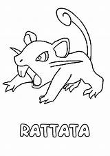Rattata Colorear Ratata Pikachu Pinto Pooh Estudiando Winnie Shc Jedessine Hellokids sketch template