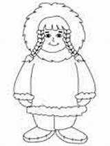 Inuit Coloring Pages Girl Countries Around Color Boy People Arctic Print Kids Advertisement Ws sketch template
