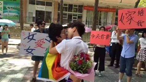 lesbians proposal fans fear of foreign forces china