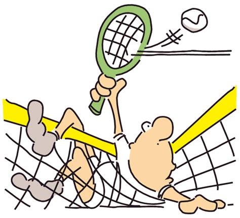 cartoon tennis player clipartsco
