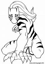 Coloring Tiger Spiderman Ultimate Pages Printable Print Color sketch template