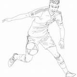 Reus Messi Lionel Neymar Jugadores Hellokids Baloteli sketch template