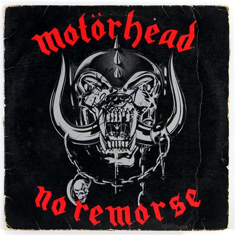 lot detail motorhead lemmy kilmister signed  remorse album