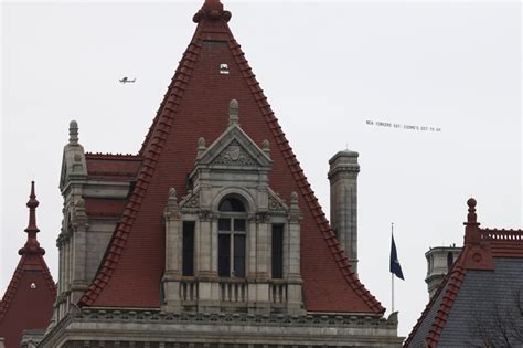 Plane Banner Over New York State Capital Says Cuomos