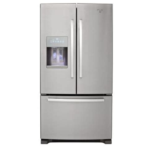whirlpool gold  cu ft french door refrigerator  monochromatic stainless steel gifarxxy