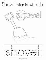 Shovel Twistynoodle Prints sketch template