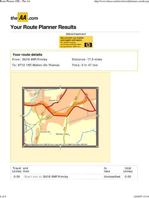 route planner gb  aa transport infrastructure transportation engineering