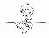 Sand Playing Child Coloring Coloringcrew sketch template