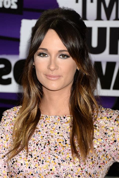 Kacey Musgraves Brown To Blonde Ombre Half Up Half Down