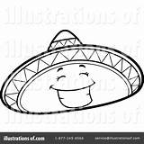 Sombrero Mexican Clipart Hat Coloring Drawing Illustration Thoman Cory Royalty Getdrawings Getcolorings Rf Drawings Paintingvalley sketch template