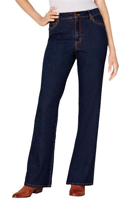 woman within woman within women s plus size tall bootcut stretch jean