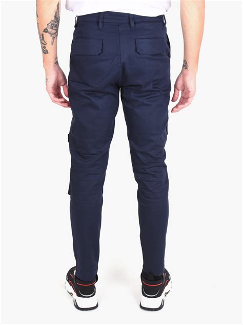 daily paper cargo pants navy mensquare