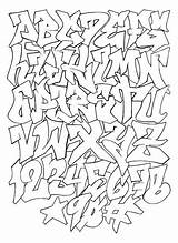 Alphabet Wildstyle Abecedario Grafitti sketch template