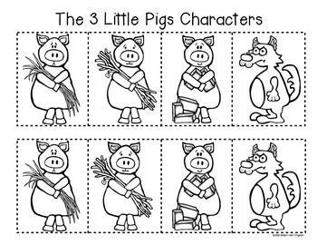 pigs cut  coloring pages