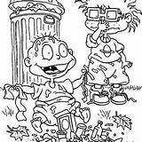 Rugrats Garbage Tommy Pickles Dill sketch template