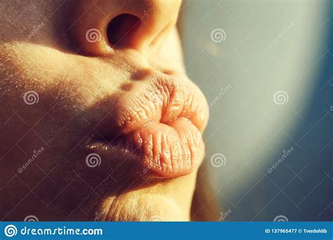 cute duck lips of girl stock image image of sexi woman