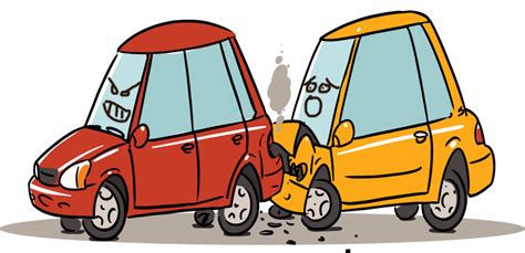 cartoon car crashes clipart