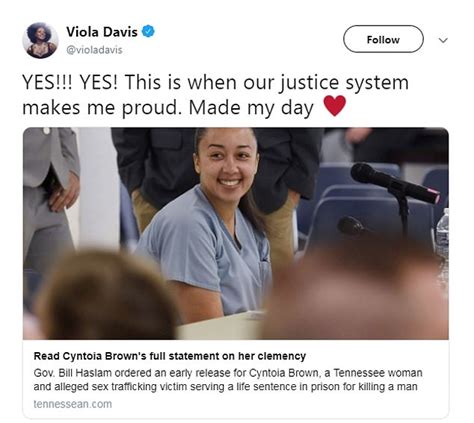 cyntoia brown scheduled to leave prison after clemency daily mail online