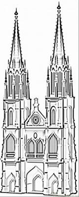 Coloring Cathedral Koln Germany Pages Famous Coloringpages101 Color sketch template