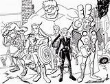Coloring Pages Avenger Avengers Kids Print Popular sketch template