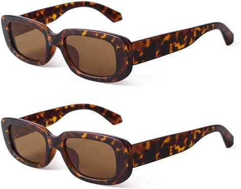 butaby rectangle sunglasses for women retro driving glasses 90 s