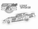 Coloring Pages Street Zone Fan Stocks Race sketch template