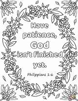Coloring Patience God Pages Printable Finished Yet Bible Verse Kids Sheets Isn Book Adult Scripture Inspirational Widow Offering Print Caveman sketch template