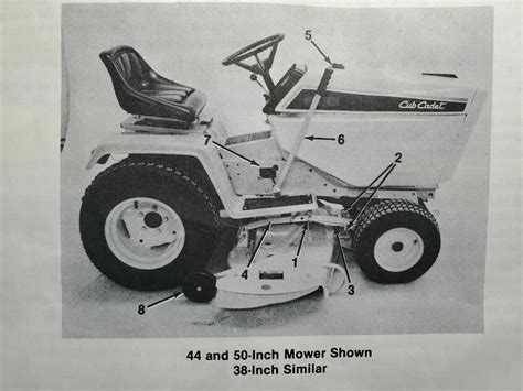 ih international cub cadet    rotary mower owners operators manual ebay