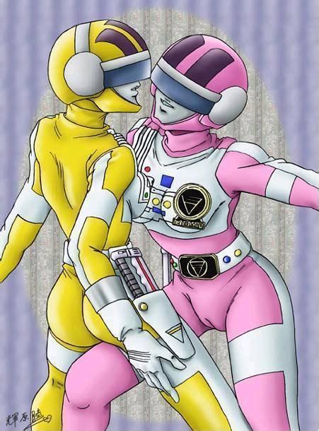pink and yellow ranger in love power ranger lesbian porn