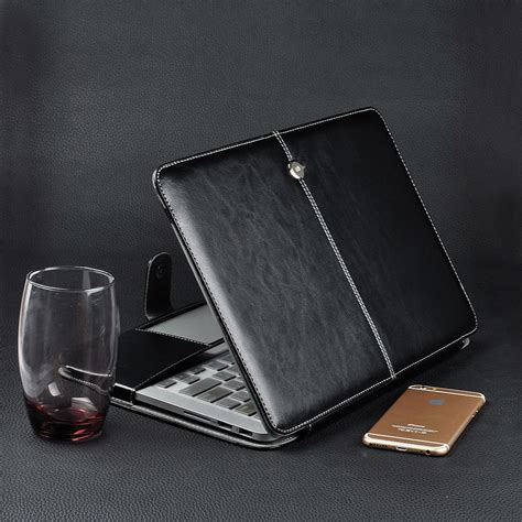 luxury pu leather case cover buckle laptop bag pouch   macbook     shipping