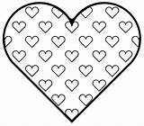 Coloring Hearts Pages Comments sketch template