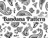 Bandana sketch template