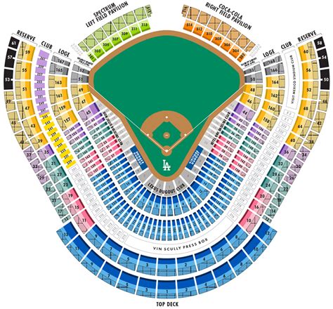 dodger stadium seating chart  seat numbers  birds home