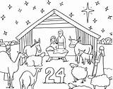 Advent Coloring Pages Calendar Drawing Christmas Creche Printable Print Kids Color Sketches Doodles Getdrawings Adventcalendar Template Getcolorings Popular sketch template