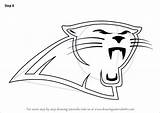 Panthers Carolina Logo Step Draw Drawing Tutorials sketch template