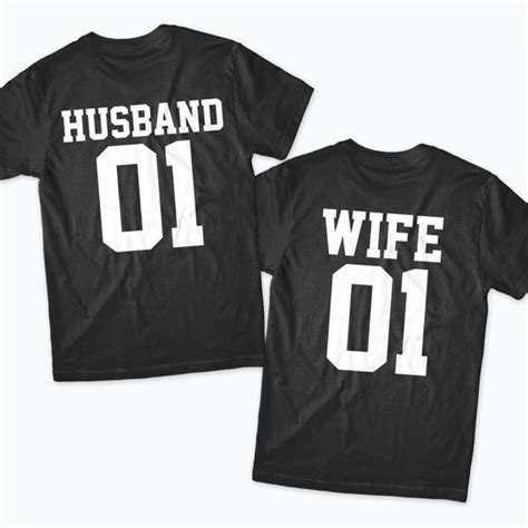 husband wife matching t shirts custom number matching couple etsy