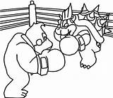 Donkey Bowser Olympische Spelen Boksen Olimpici Kleurplaten Boxen Spielen Olympischen Ai Boxe Morningkids sketch template