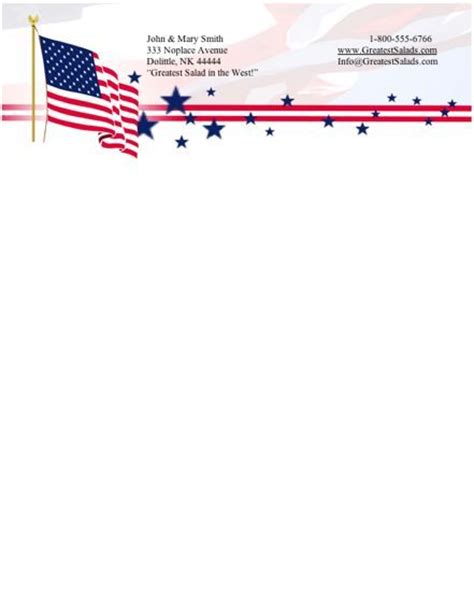 patriotic stationery letterhead stationery stationery writing paper