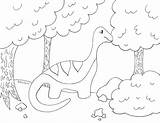 Apatosaurus Coloring Getcolorings Getdrawings Folk sketch template