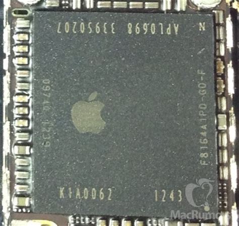 apples prototype iphone  based    chip mac rumors