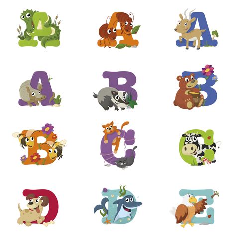animal alphabet  behance