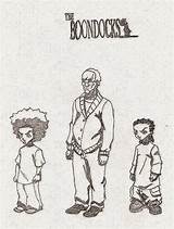 Coloring Pages Boondocks Boondock sketch template