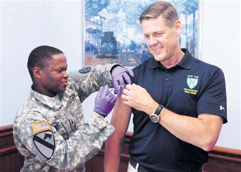 21st tsc holds command forum flu shot season underway kaiserslautern