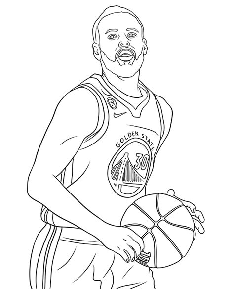 stephen curry coloring page  print topcoloringpagesnet